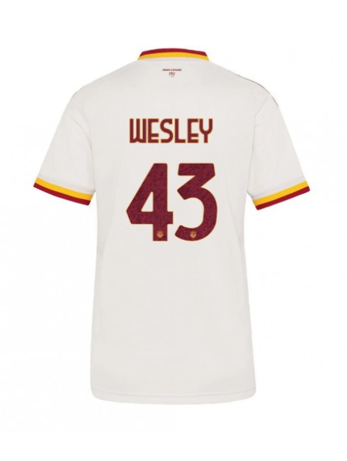 AS Roma Wesley Franca #43 Auswärtstrikot für Frauen 2026-27 Kurzarm AS Roma Wesley Franca #43 Auswärtstrikot für Frauen 2026-27 Kurzarm